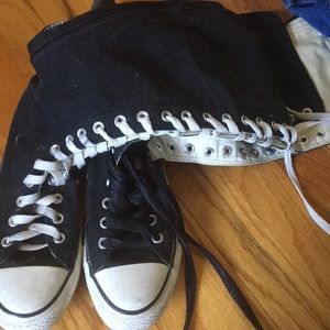 Knee high converse sneakers